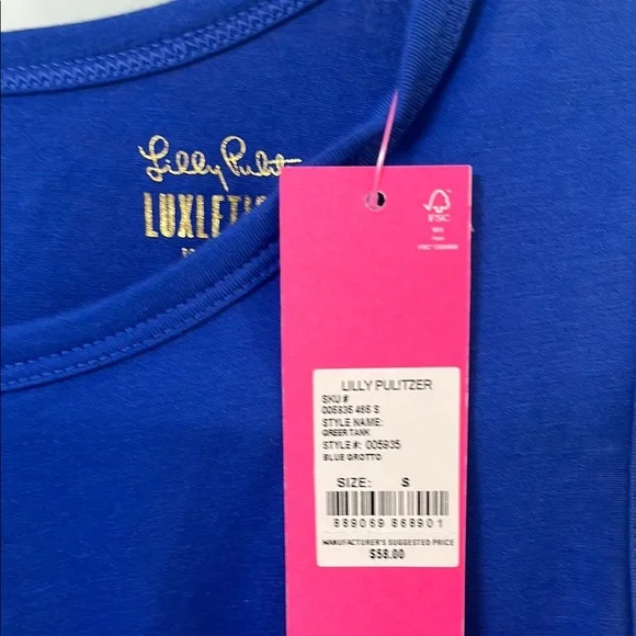 NWT Lilly Pulitzer Greer Tank crop top - Picture 2 of 3